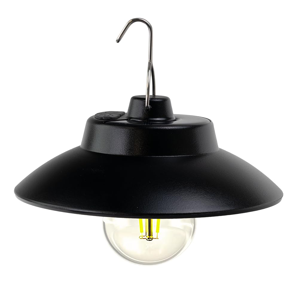 LUXULA Solar Hängeleuchte Outdoor 2 Stück - LED Solarlampe zum Aufhängen, warmweiß 3000K, 200lm, dimmbar, IP54 wetterfest, Retro Hängelampe für Garten, Terrasse, Balkon, Camping - Solar & USB-C