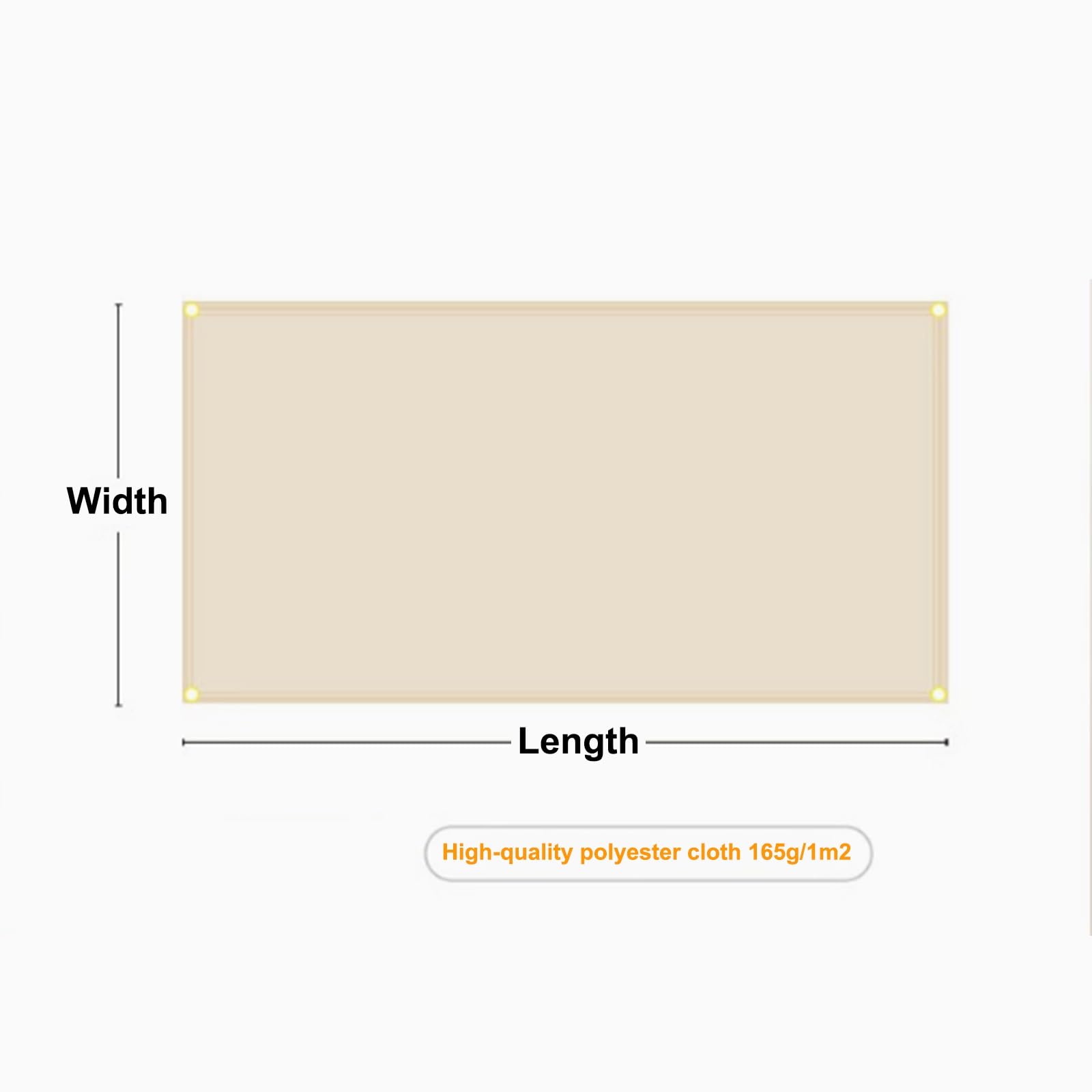 XANAYXWJ Telo Parasole per Esterni Protezione UV Copertura per tettoia Rettangolare con Fibbia Tipo D Vela ombreggiante Impermeabile per Patio e Balcone (3x6m)