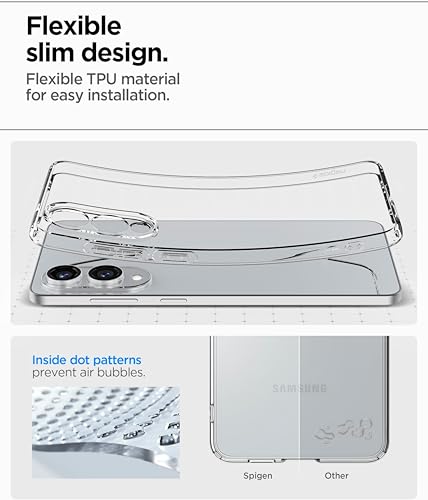Image of Slim Matte Finish Soft TPU Flexible Bumper Case Cover Compatible with Samsung Galaxy S25 Edge 5G (2025) (TPU Clear Transparent)