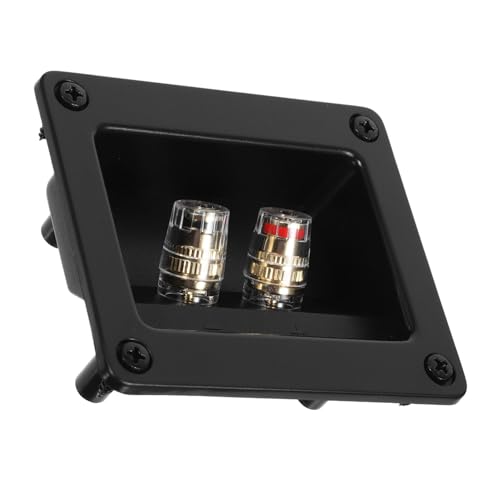 Alasum ウェイ スピーカー ジャンクションボックス テーミナルカップ コネクタ バインディングポスト付き 壁取り付け対応 スピーカーターミナルプレート 配線整理アクセサリ