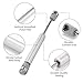 ACROPIX 7.5 Inch 22Lbs/100N Silver Tone Universal Lift Supports Gas Struts Gas Springs with Bracket Ball Stud for Car SUV RV Truck Motorcycle - Pack of 2