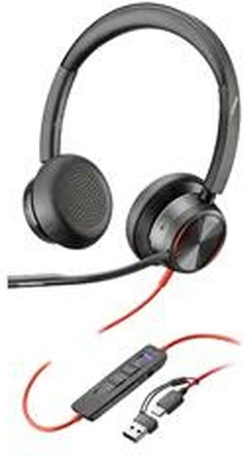 Poly Blackwire 8225 Stereo Microsoft Teams Certified USB-C Headset + USB-C/A Adapter
