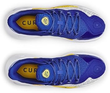 Under Armour Curry Flow 10 Men's Basketball Shoes White/Blue, 10
