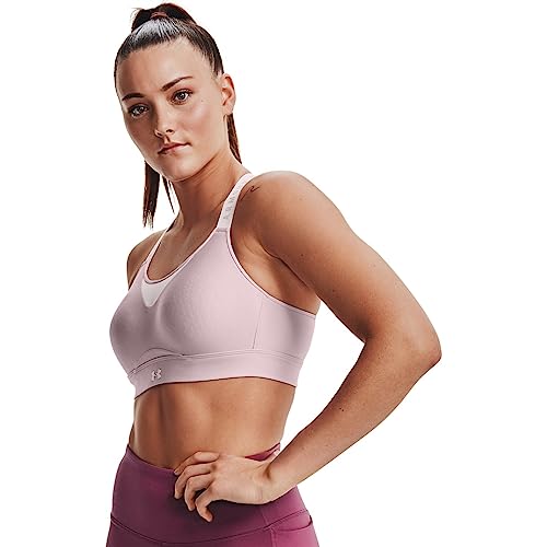 Under Armour Women's Limitless High Sports Bra , Dash Pink (667)/French Gray , X-Small