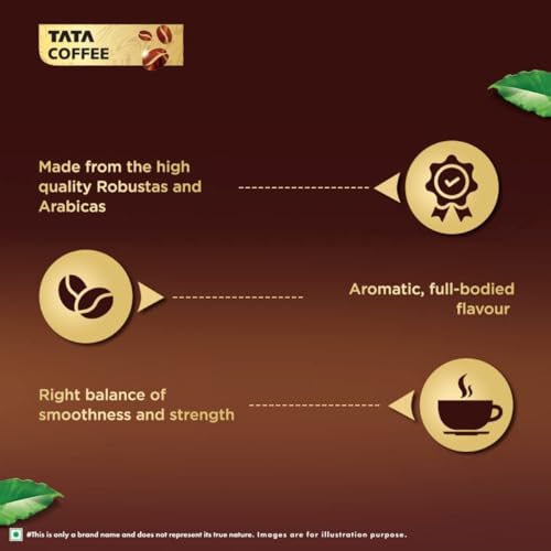 Image of Tata Coffee Grand Filter Coffee, 500g, Rich & Strong, Coffee-Chicory Mixture (53% Coffee and 47% Chicory) (Pack of 2)