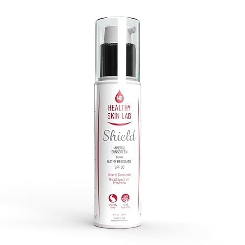 Miniatura 2 de Healthy Skin Lab Escudo, hidratante y protector solar mineral SPF 30, amplio espectro para cara y cuerpo, óxido de zinc y dióxido de titanio para