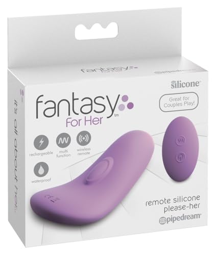 Estimulador Fantasy For Her para noches en pareja con control remoto de silicona PleaseHer