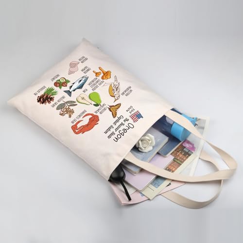 Zuo Bao Salem Travel Tote Bag Oregon Gift The Beaver State Nature Shopping Bag Oregon Lover Gift Salem Souvenir3