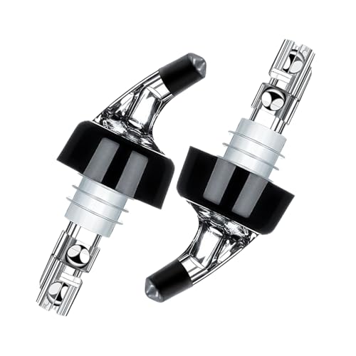 Verter de vino, 2 vertederos dosificadores, 30 ml, para botella de vino, accesorios para cócteles, bares, restaurantes, picnic, camping, bodega y eventos al aire libre