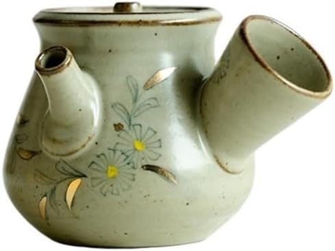 Ceramic Teapot Antique Side Handle Teapot Creative Hand-painted Daisy Teapot Ceramic Flower Teapot Office Teapot Tea Pot Ceramic