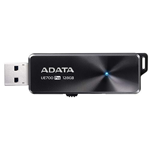 ADATA UE700 Pro USB-Stick 128 GB USB Typ-A 3.0 (3.1 Gen 1) Schwarz - USB-Sticks (128 GB, USB Typ-A, 3.0 (3.1 Gen 1), 360 MB/s, Dia, Schwarz)