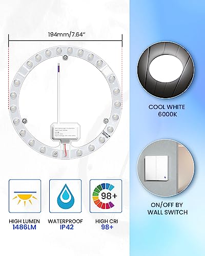 DoRight 24W LED Light Engine Retrofit with Built-in Magnets - Image 2