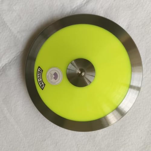 FEIYU Discuses 2kg with 76% Rim Weight WA Certified- Medium Spin Discus Throwings for Track & Field Discus Competition and Training