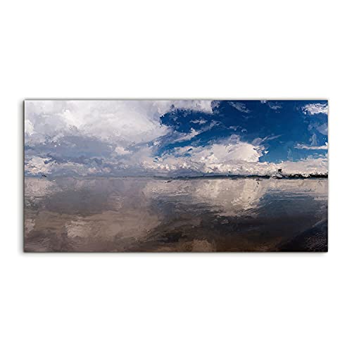Art murale paysage Coloray en verre trempé 100x50cm pour une chambre apaisante