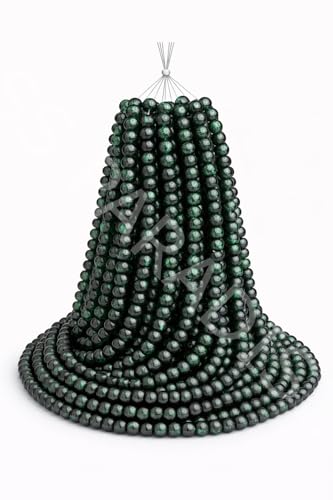 Image of SS Paradise 8mm Glass Beads (6 Colors 300 Pieces) for Jewellery Making | Round Loose Beads Strands for Necklace, Bracelet, Earrings & DIY Crafts