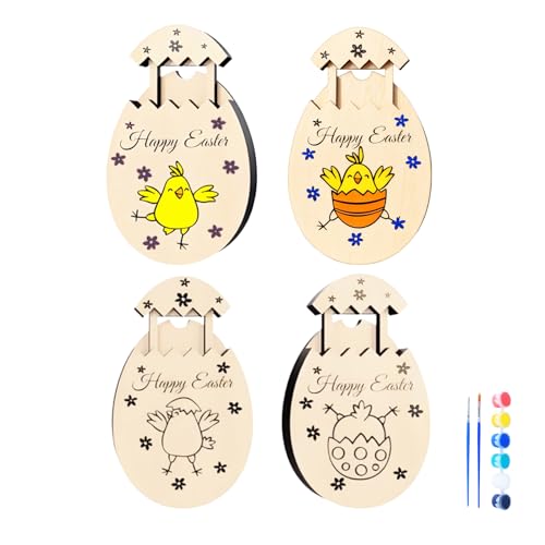 PIujsym 4 Stück Geldgeschenk Ostern basteln Set Frohe Ostern geldgeschenke Kreative basteln Ostern deko Nicht nur als Geschenk für Familie und Freunde sondern auch als Osterdeko
