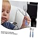 UPKOCH Mini Baby Fork Spoon Set Stainless Steel Newborn to Boys and Girls Compact Storage Box Included