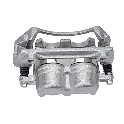 Image of Detroit Axle - Front Driver Side Disc Brake Caliper + Ceramic Brake Pads w /Hardware Replacement for 1997-2003 Ford F-150
