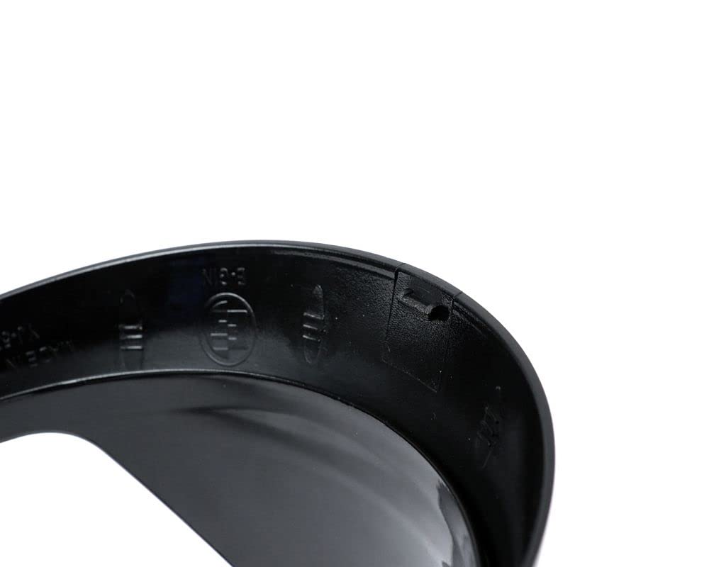 MOTO NOSTRA Scheinwerferzierring mit Schirm schwarz glänzend kompatibel für Vespa GTS 300 HPE, GTS 125 IGET ab Bj. 2019