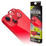 ラスタバナナ レンズカバー ガラスフィルム iPhone14 14 Plus 共用 カメラレンズ 保護ガラス レッド CR3629IP2617