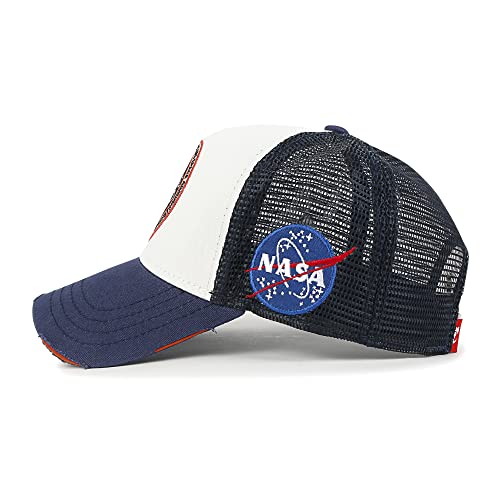 ililily Premium NASA Worm Logo Embroidery Structured Baseball Cap