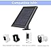 5W Ring Camera Solar Panel Charger, Solar Panel for Ring Stick Up Cam 2nd & 3rd Gen, Ring Spotlight Cam Plus/Pro Battery, 5V Output Super Fast Charging 3.5mm Plug Type C USB Cable (2PCS - 5W)