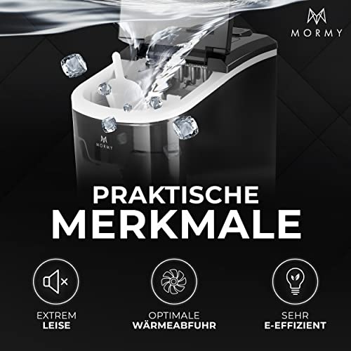 Mormy® Eiswürfelmaschine für Zuhause GS zertifiziert bis 12 kg Eiswürfel in 24 Std Eiswürfelbereiter 2,2 Liter… – Bild 5
