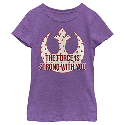 STAR WARS Strong Heart Force Girls Short Sleeve Tee Shirt