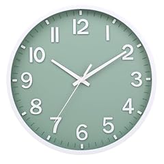 Moiubik Wall Clocks Battery Operated 8 inch Modern Wall Clock,Silent Non Ticking Wall Clock for
