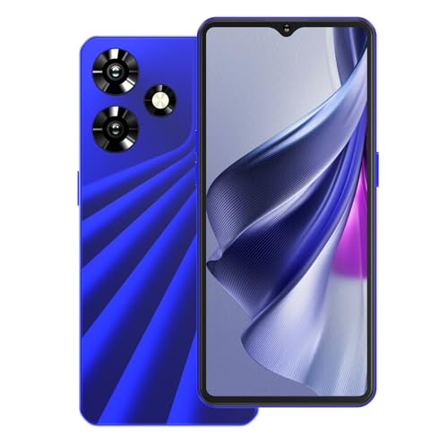 Xgody SIM Free Mobile Phones, 13 Pro Smartphone 6.6-inch Display 4G Dual SIM 2GB+16GB/SD 256GB, 3670mAh Battery, 5+15MP Android 10 Unlocked Phone, Face ID GPS,UK Version (Blue)