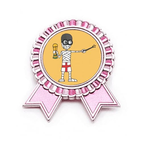 Broche sorcier Royaume-Uni rose en métal taille M idéale pour personnaliser vos vestes