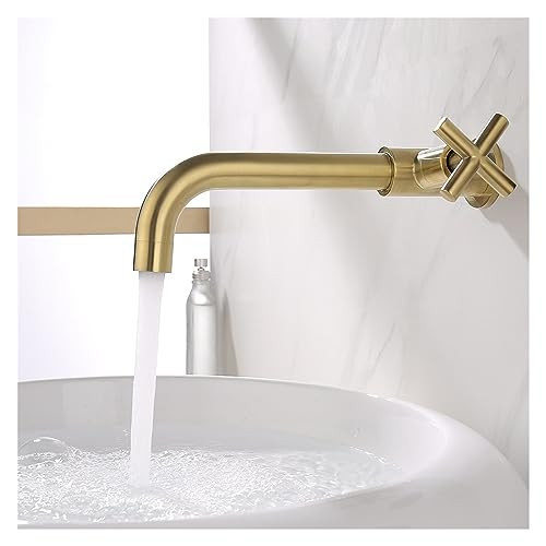 Robinet mural en laiton chic pour une salle de bain moderne