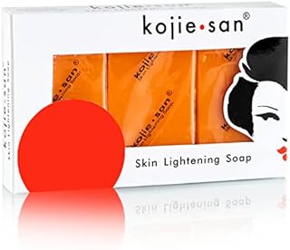 Kojie San Skin Brightening Soap - Original Kojic Acid Soap for Dark Spots, Hyperpigmentation, & Scars - Beauty Bar with Coconut & Tea Tree Oil for Flawless, Even Skin Tone - 65g x 3 Bars