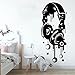 Kopfhörer Musik Wandaufkleber Schlafzimmer Spielzimmer Kopfhörer Musik Rock Wandaufkleber Vinyl Dekorative Wandbild A2 56x24cm