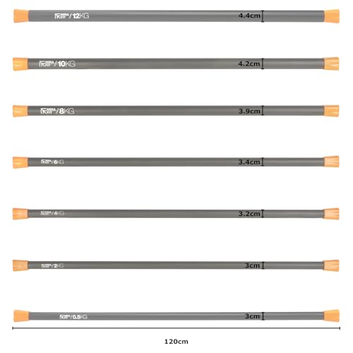 Mirafit Aerobic Weighted Body Bar - Padded Weightlifting Barbell For Gym Studio and Home Training - Image 6