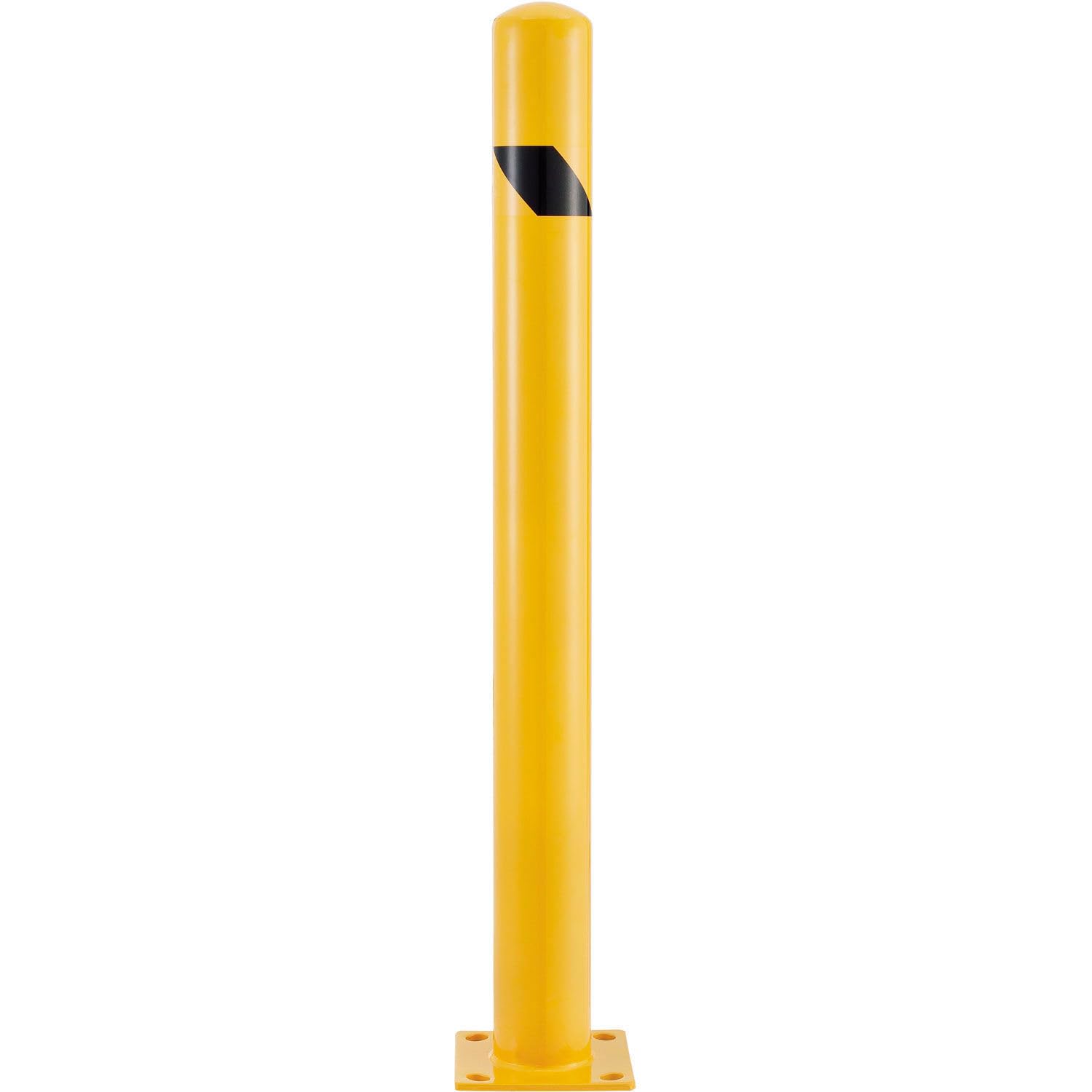 Global Industrial Floor Mount Round Safety Bollard, 4-1/2
