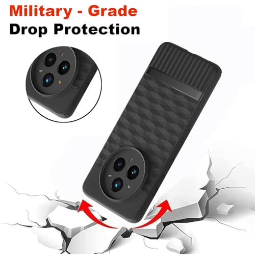 Image of Shockproof Case for Realme 14 Pro Plus 5G | Full Camera Protection | TPU Flexible Back Cover for Realme 14 Pro Plus 5G (Matte Black)
