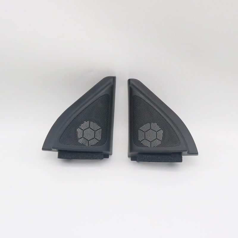 1 Pair Car Front Left and Right Door Tweeters Triangle Speakers Cover Panel Trim Frame Mount for Toyota Corolla 2007 08 09 10 11 12 2013