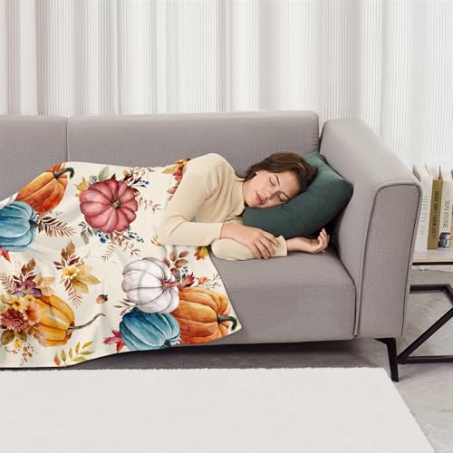 Thanksgiving Maple Leaves Fall Throw Blanket for Couch, Soft 40x50 in by MOODSTOOD - Used condition - Image 6