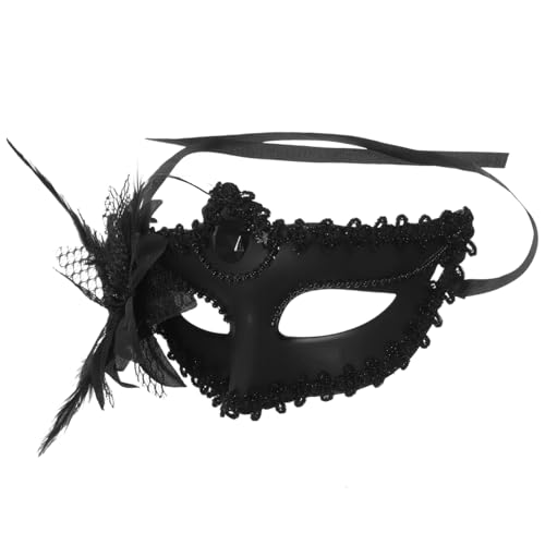 TOGEVAL Halloween Lace Masquerade Mask Half Face Decorative Mask Party Accessory