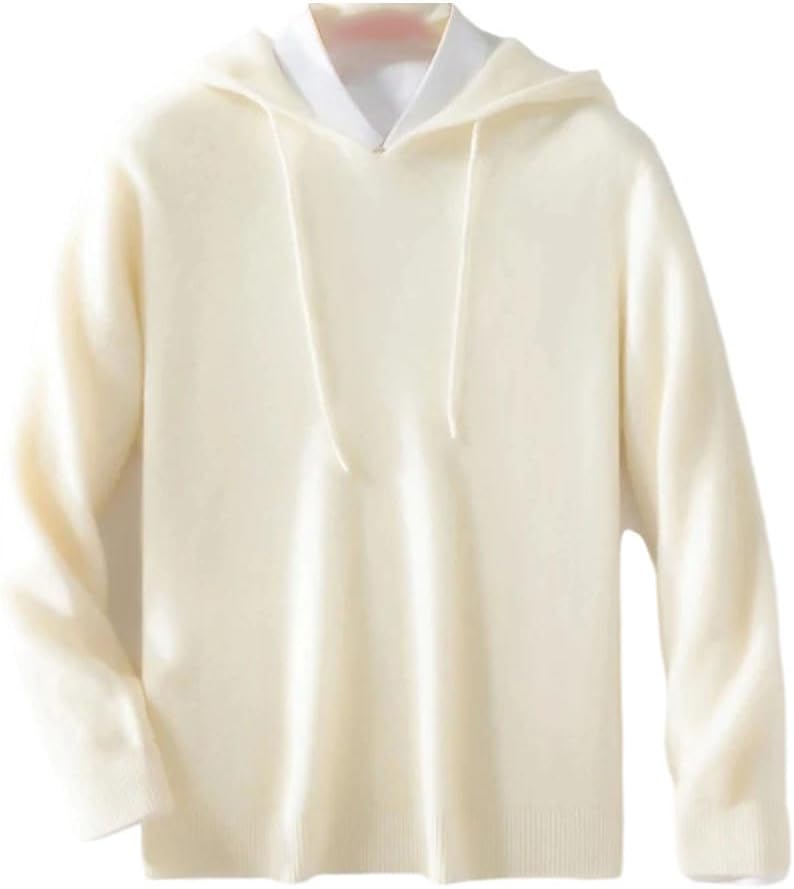 Men Pullover Fall Winter Thick Sweater Smart Casual Merino Wool Comfort Athletic Cotton Blend Clothing