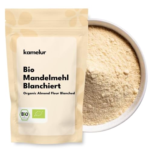 Kamelur Bio Mandelmehl blanchiert (1kg) hochwertige Bio Mandeln gemahlen