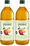 Eat Wholesome Aceto di Sidro di Mela Biologico Grezzo non Filtrato con la "Madre", da 1 lt (Confezione da 2)