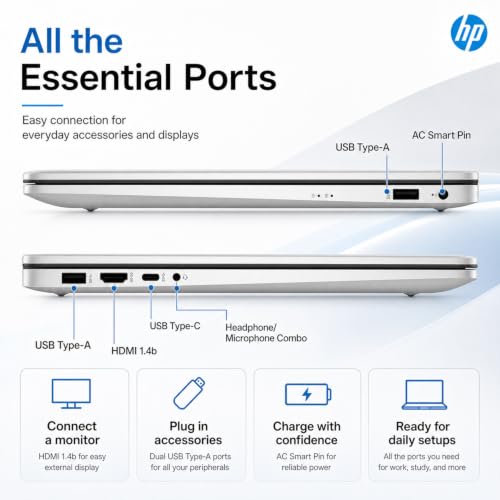 Image of HP New Released 17.3 inch FHD Business Laptop(2026 /2027Edition), Powerful AMD Ryzen 5 7430U(Beats Core i7-1335U), Wi-Fi 6, Bluetooth 5, Ultra Quiet Design, Long Battery Life, Windows 11 with MS365 for Web