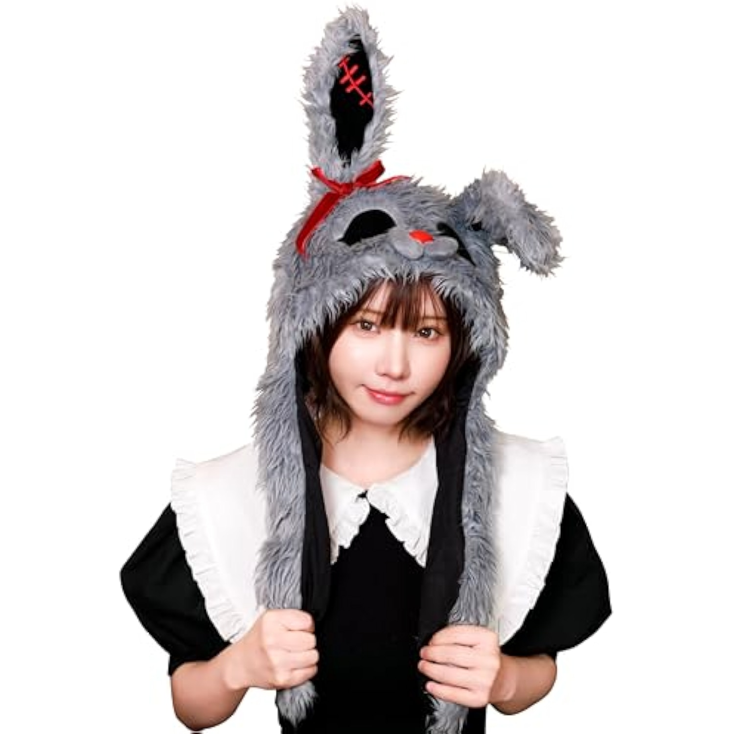 クリアストーン(Clearstone) パタパタハット コスプレ ハロウィン ホラーラビット ユニセックス グレー 詳細画像1