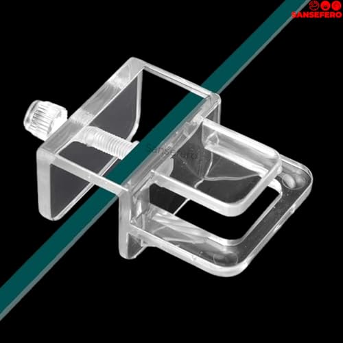 Image of SANSEFERO Premier Plants Aquarium Fish Tank Glass Cover Clip Support Holder Top Cover Adjustable Anti-Escape Holder For Fish Tank ( 6 Pieces)