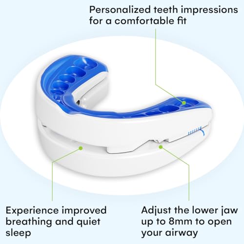 VitalSleep Anti Snoring Mouthpiece for Men, Stop Snoring Mouth Guard, Adjustable Anti Snoring Device, USA Made & FDA Cleared Device for Snoring