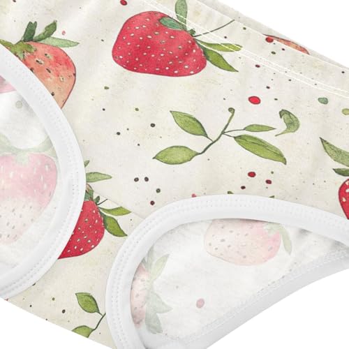 GuoChe Cotton Panties Underwear for Daily Wear Briefs Underwear for Girls in Sizes 2T,3T, 4T, 5T, 6Y and 8Y4