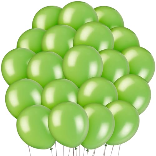 Party Latex Balloons - 9" | Lime Green | 20 Pcs