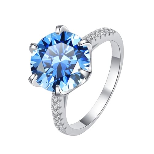 Bague de fiançailles moissanite à porter au quotidien argent 925